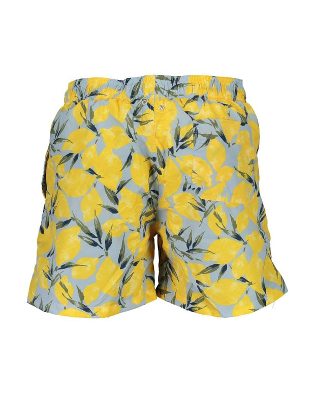 Blue Polyester Swimwear