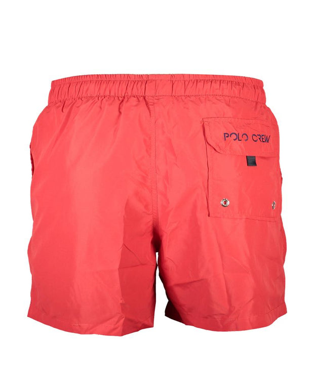 Red Polyester Swimwear