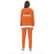 Orange Cotton Women Sweater