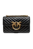Black Leather Love One Mini Shoulder Bag