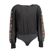Black Elastane Bodysuit