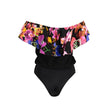 Black Elastane Bodysuit