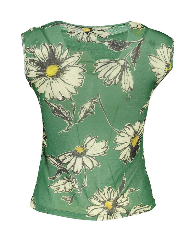 Green Polyester Tank Top