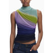 Green Polyester Tank Top