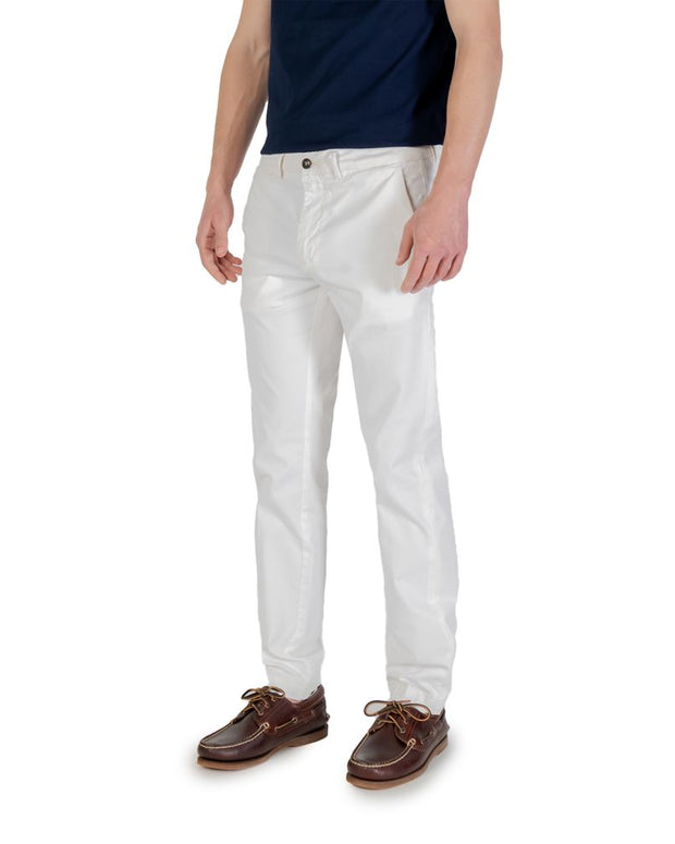 White Cotton Skinny Pants