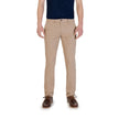 Beige Cotton Skinny Pant