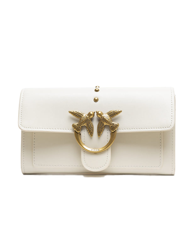 White Leather One Simply Love Mini Bag