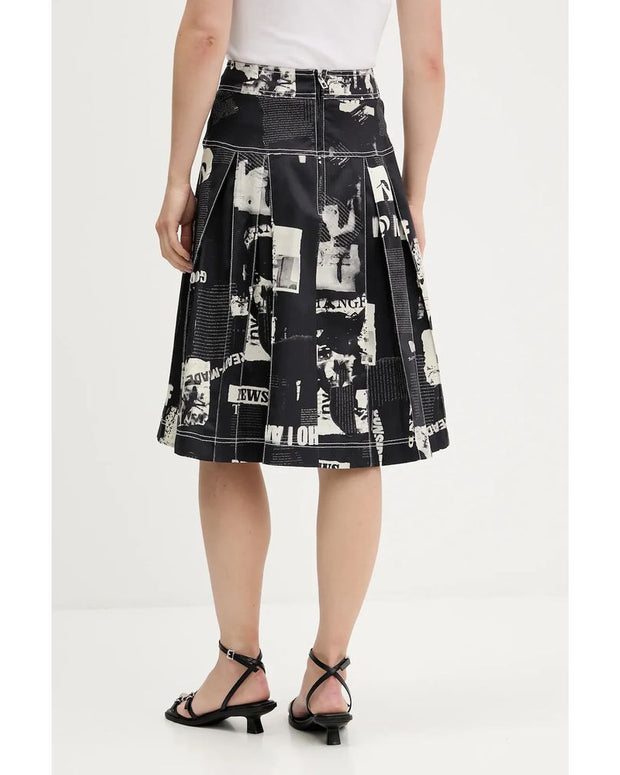 Black Cotton Skirt