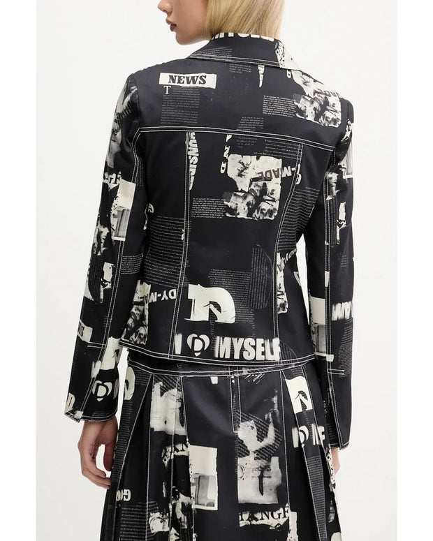 Black Cotton Jackets & Coat
