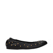 Black Leather Ballet Flats