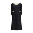 Wool Dress with Bow