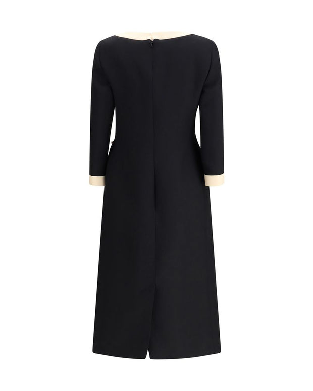 Wool Dress with Bow