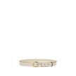 White Leather Regular Belt