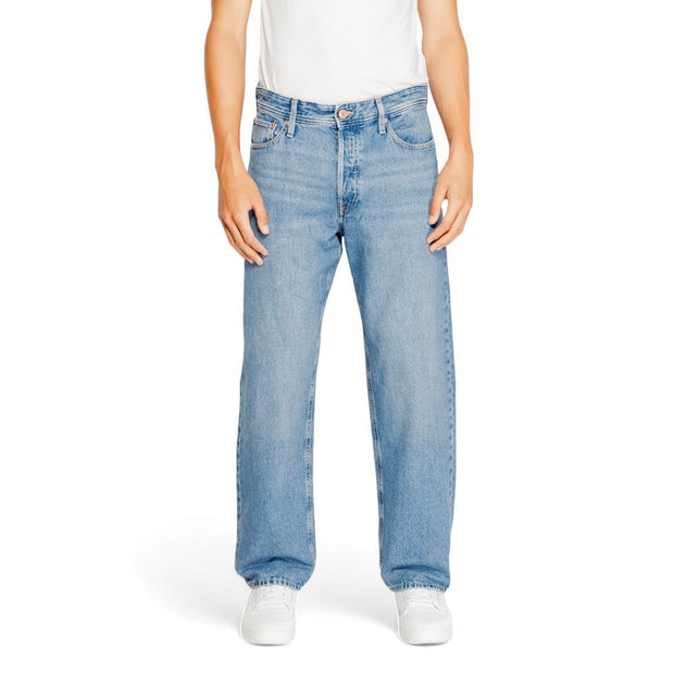 Blue Cotton Relaxed Fit Jean