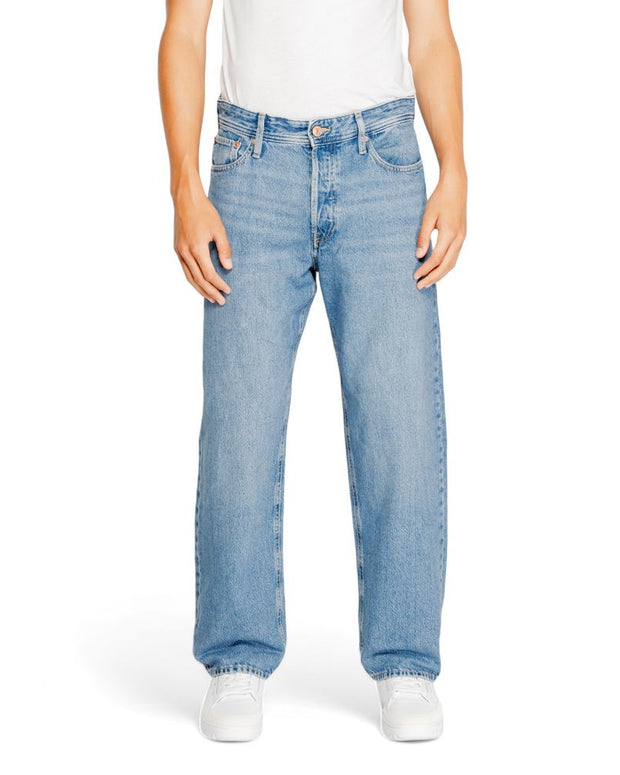 Blue Cotton Relaxed Fit Jeans