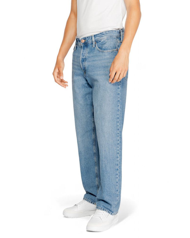 Blue Cotton Relaxed Fit Jean