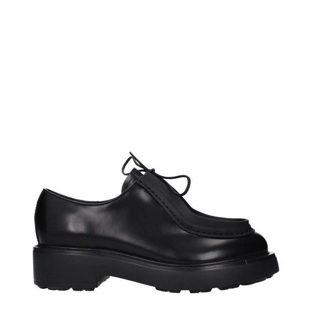 Black Leather Oxfords And Derbies