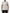White Logo Patch Cotton Crew Neck Men T-shirt