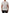 White Logo Patch Cotton Crew Neck Men T-shirt