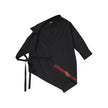 Black Cotton Two-Piece Suit