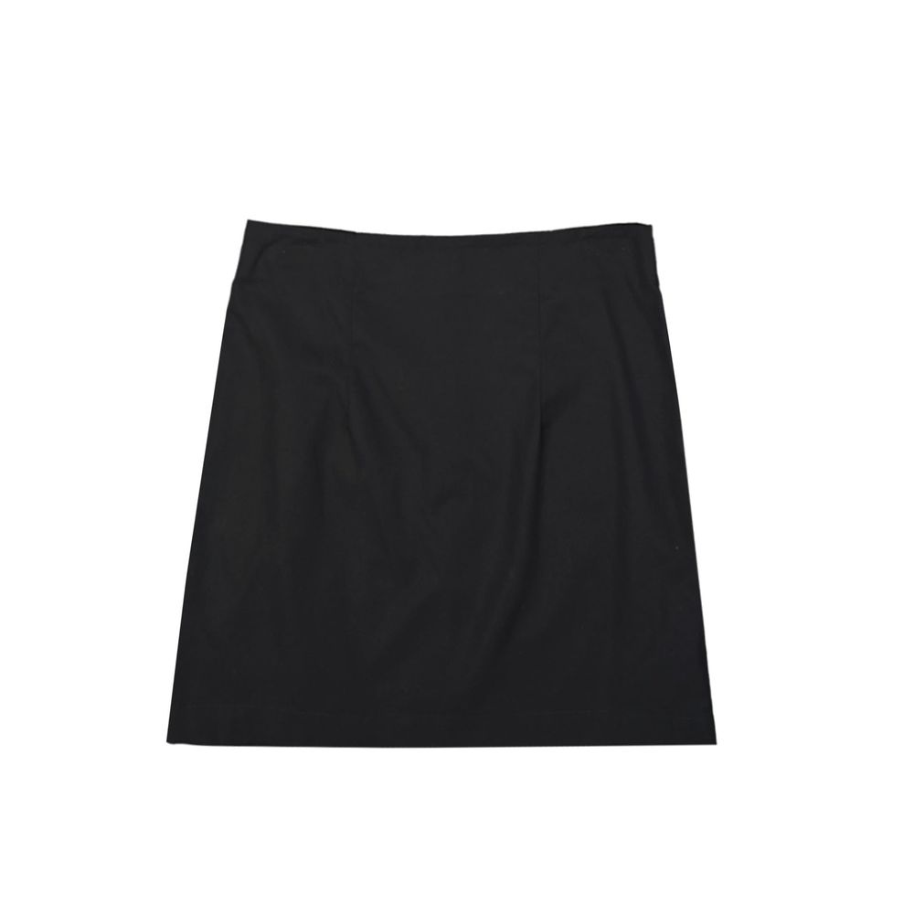 Black Cotton Two-Piece Suit