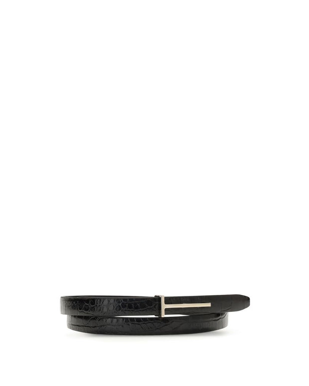 Black Leather Regular Belt