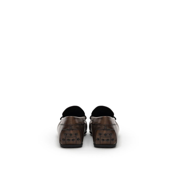 Brown Leather Moccassin