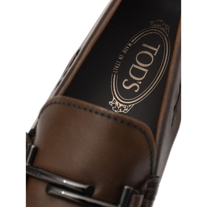 Brown Leather Moccassin