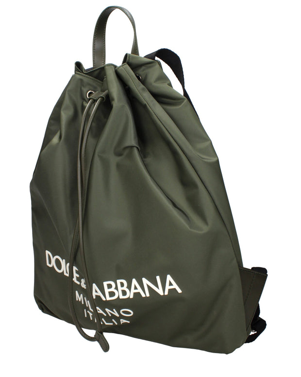 Green Nylon Backpacks