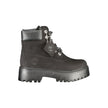 Black Leather Women Boot