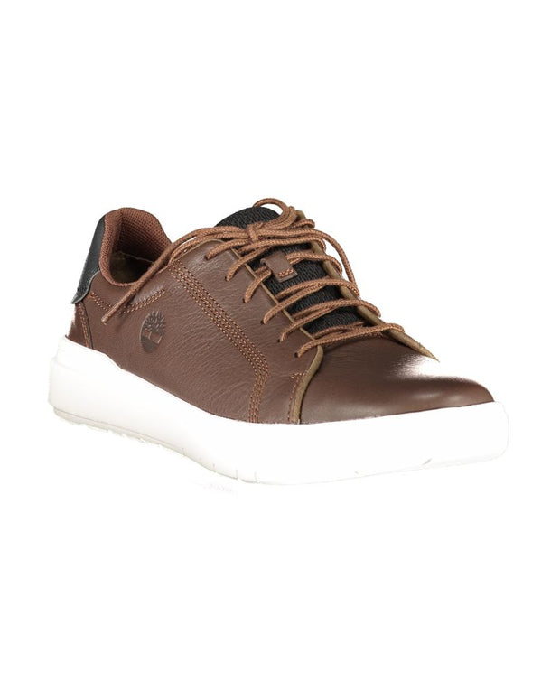 Brown Leather Men Sneaker