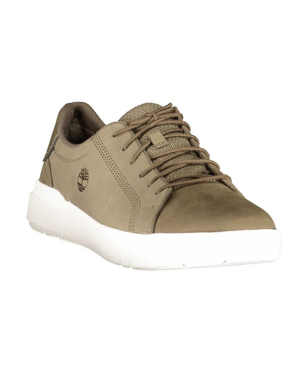 Green Leather Men Sneaker