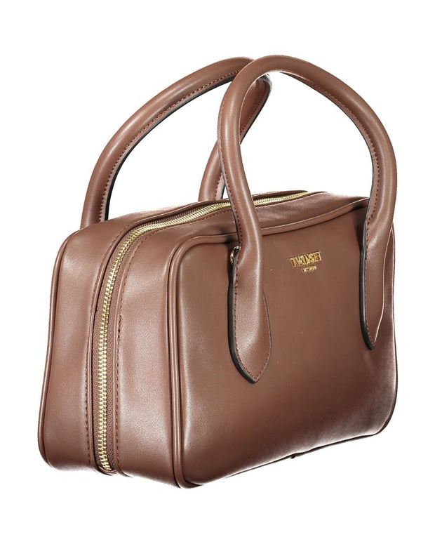 Brown Polyethylene Women Handbag