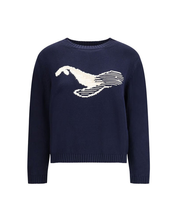 Blue Cotton Sweatshirt