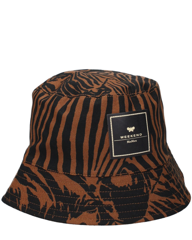 Brown Cotton Bucket Hat