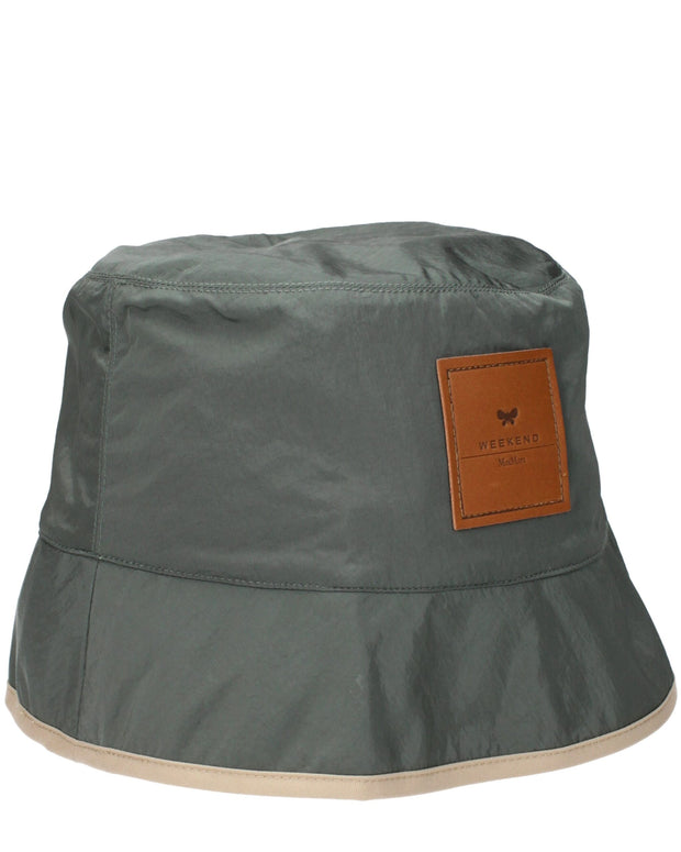 Green Polyamide Bucket Hat
