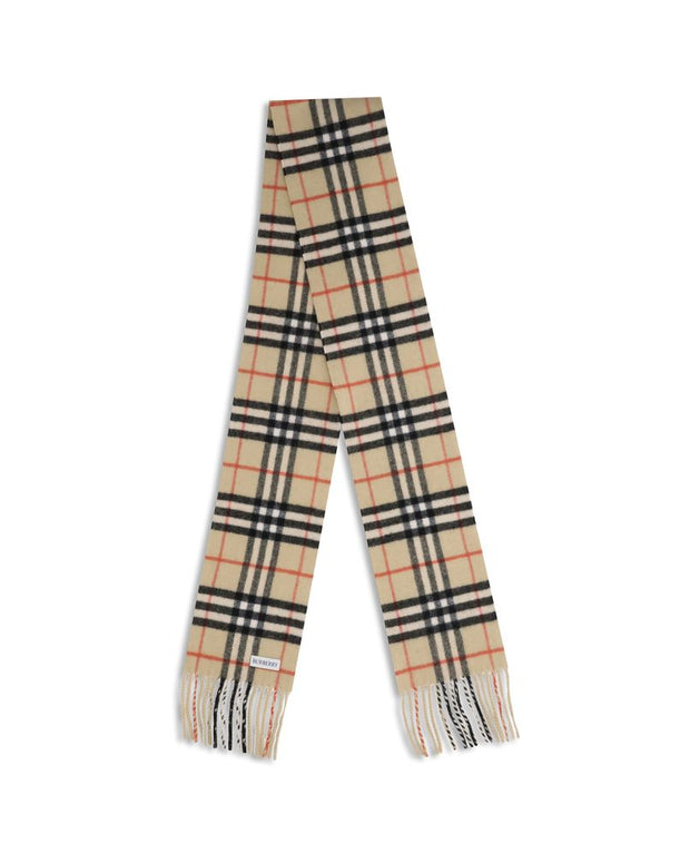 Thin cashmere Check Scarf