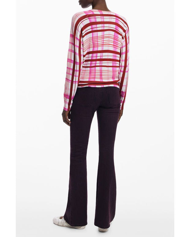 Pink Viscose Women Sweater