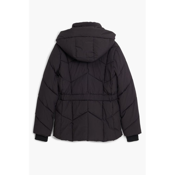 Black Polyester Women Jacket