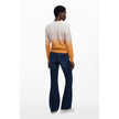 Beige Wool Women Sweater