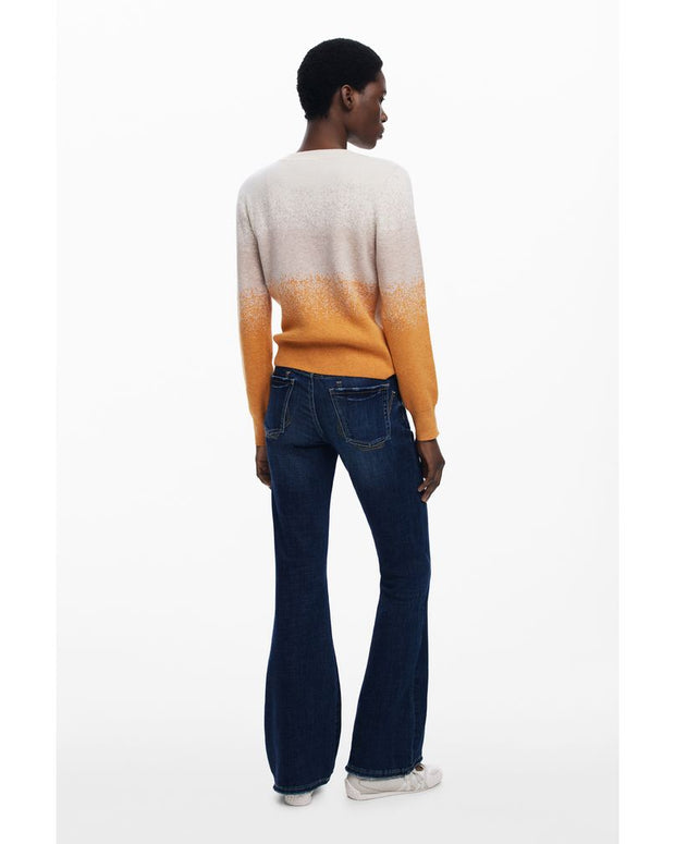 Beige Wool Women Sweater