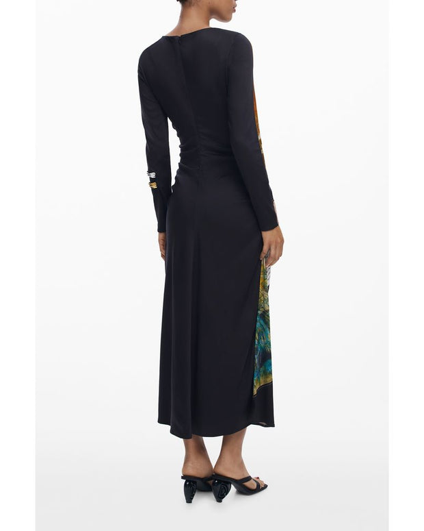 Black Viscose Women Dress