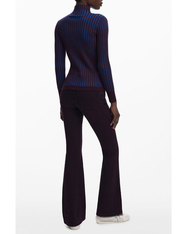 Brown Polyester Women Sweater