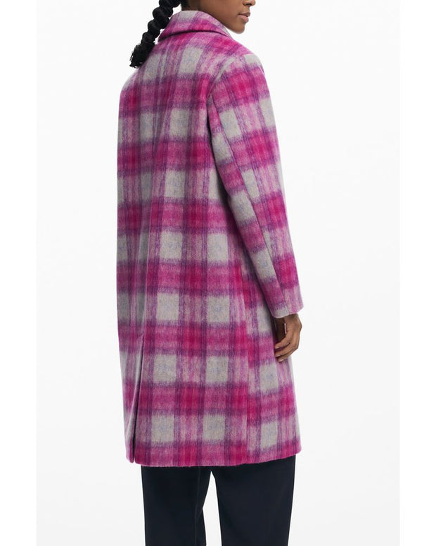 Pink Wool Women Coat