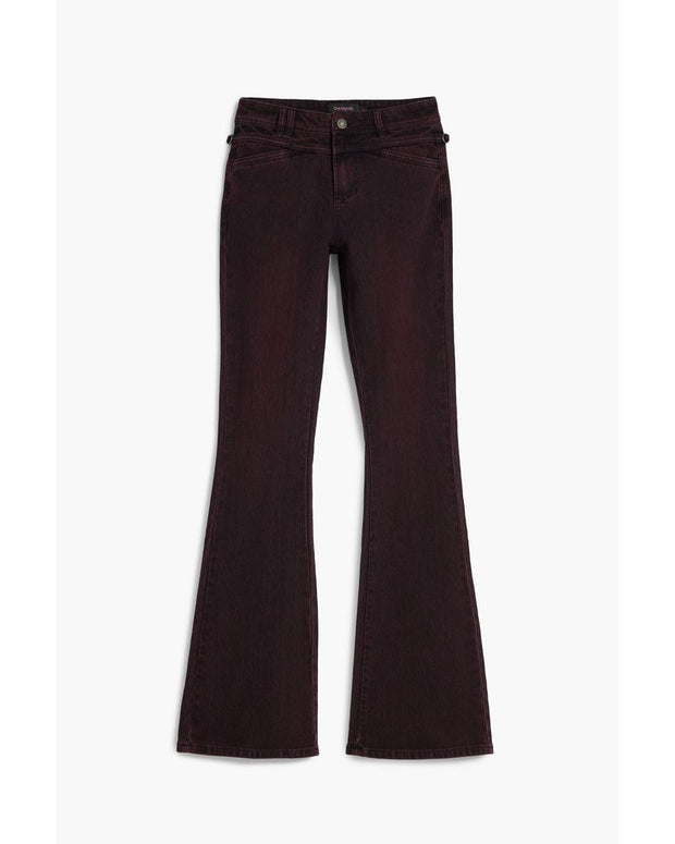 Purple Cotton Women Jeans
