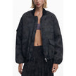 Black Polyester Women Jacket