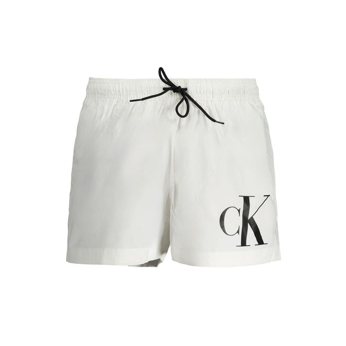 White Polyester Swimwear