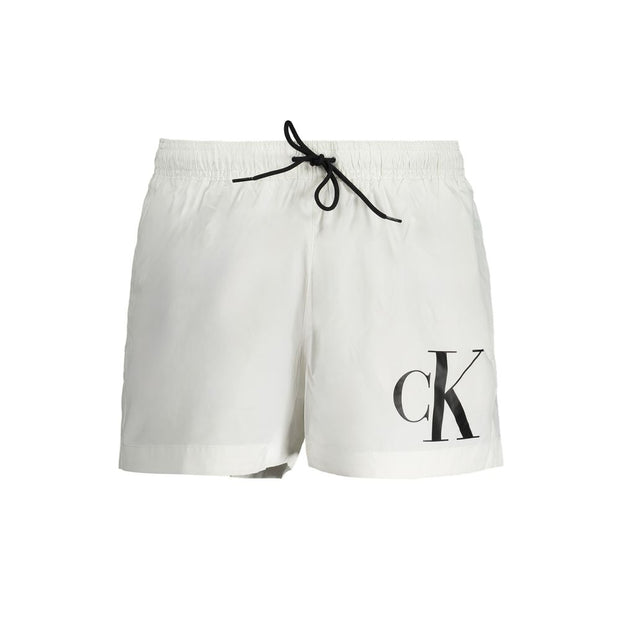 White Polyester Swimwear