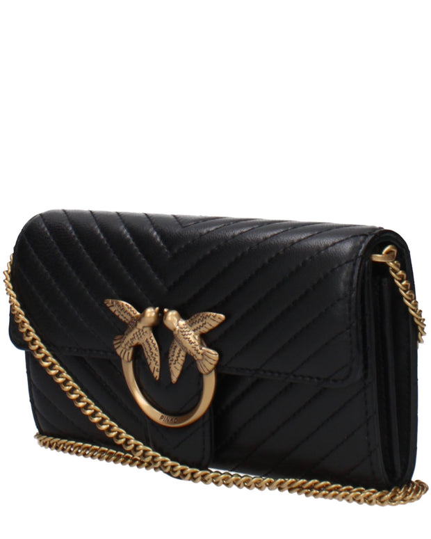 Black Leather Clutch Bags