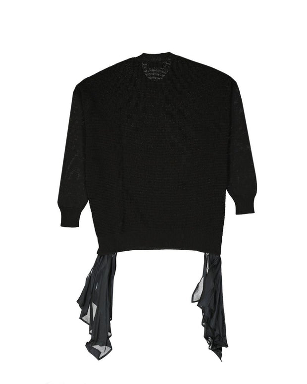 Black Cotton Sweatshirt